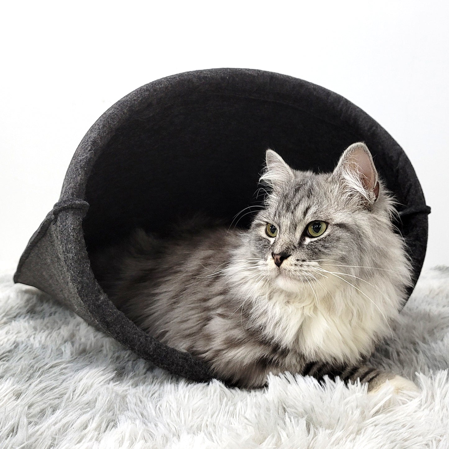 Wool Felt Cat Cave Bed House for Indoor Kittens