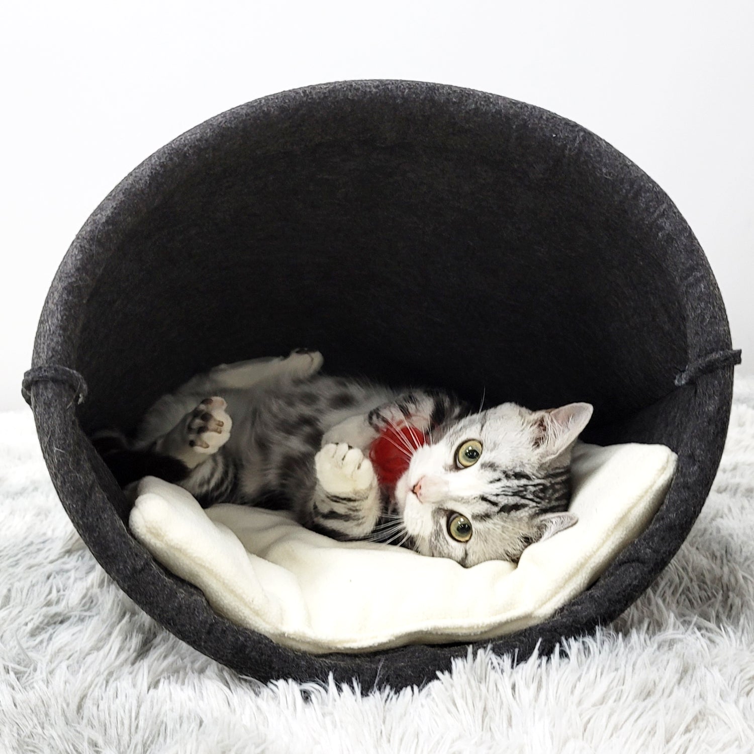Wool Felt Cat Cave Bed House for Indoor Kittens